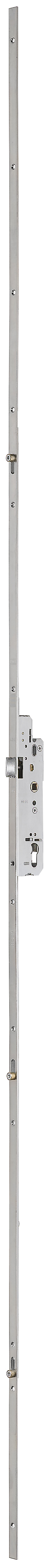 AGB -  Serratura Multipunto UNITOP MOD 457 meccanica con scrocco catenaccio e nottolini - entrata 40 - h min - max 1980 - 2400 (2400) - frontale 16 - interasse 92