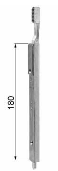 AGB -  Catenaccio TESI per anta ribalta inferiore - col. ZINCO SILVER - lunghezza 180