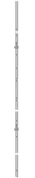 AGB - Asta Cremonese ARTECH anta ribalta altezza maniglia fissa prolungabile senza dss - gr / dim. 02 - alt. man. 280 - lbb/hbb 610 - 810