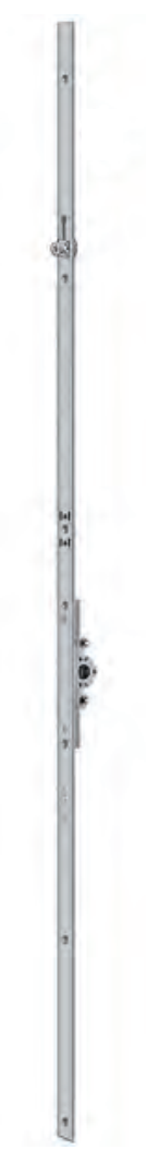 AGB -  Cremonese ARTECH anta ribalta altezza maniglia fissa con piedino senza dss per ribalta - gr / dim. 02 - entrata 15 - alt. man. 500 - lbb/hbb 610 - 810