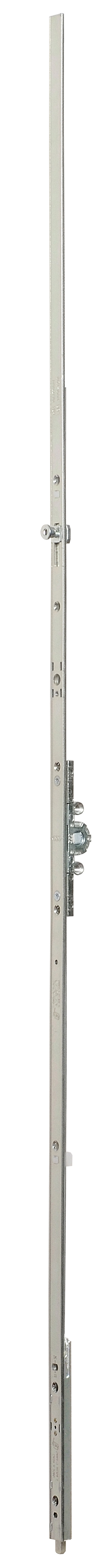 AGB -  Cremonese ARTECH anta a bandiera altezza maniglia fissa con puntale chiusura ad espansione per seconda anta - gr / dim. 02 - entrata 15 - alt. man. 280 - lbb/hbb 600 - 801