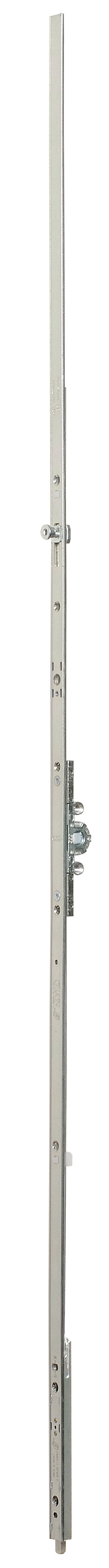 AGB -  Cremonese ARTECH anta a bandiera altezza maniglia fissa con puntale chiusura ad espansione per seconda anta - gr / dim. 05 - entrata 15 - alt. man. 500 - lbb/hbb 1394 - 1610