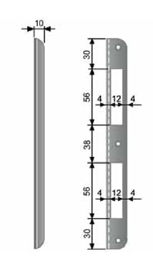 AGB -  Incontro PATENT GRANDE MOD 590 bordo stondato a 