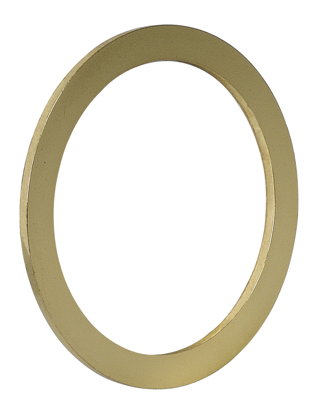 AGB -  Maniglia - Accessori SCIVOLA anello spessore - mat. ACCIAIO - col. OTTONATO VERNICIATO - dimensioni Ø48 SPESS.2