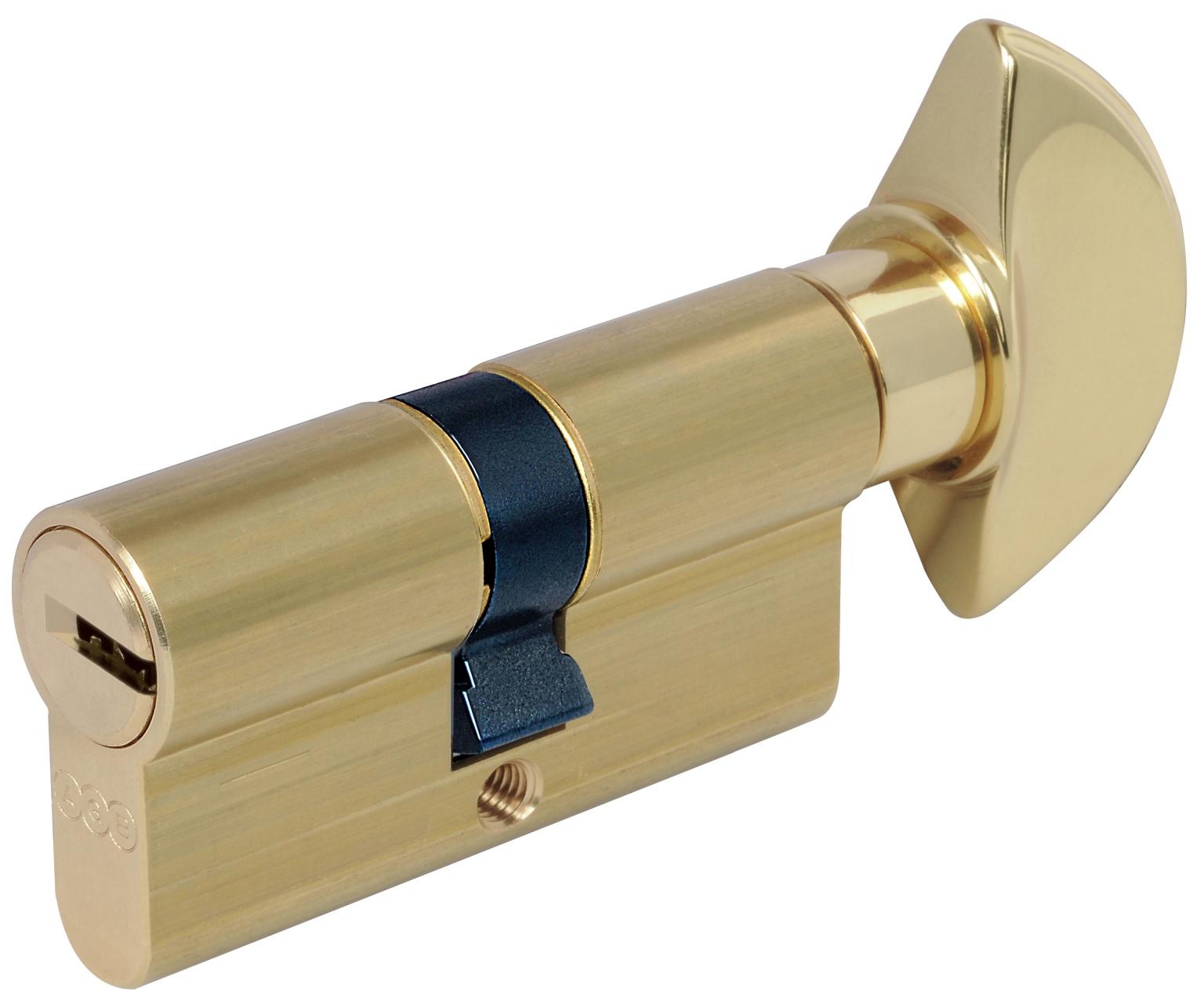 AGB -  Cilindro SCUDO 5000 PS frizionato anti bamping con chiave e pomolo - col. NICHELATO OPACO - lunghezza 105 - misura 35-10-60