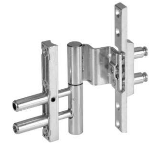 AGB -  Cerniera COMPOSIT regolabile per serramenti in metallo parte anta e telaio - completa - interasse 12 - mano DX