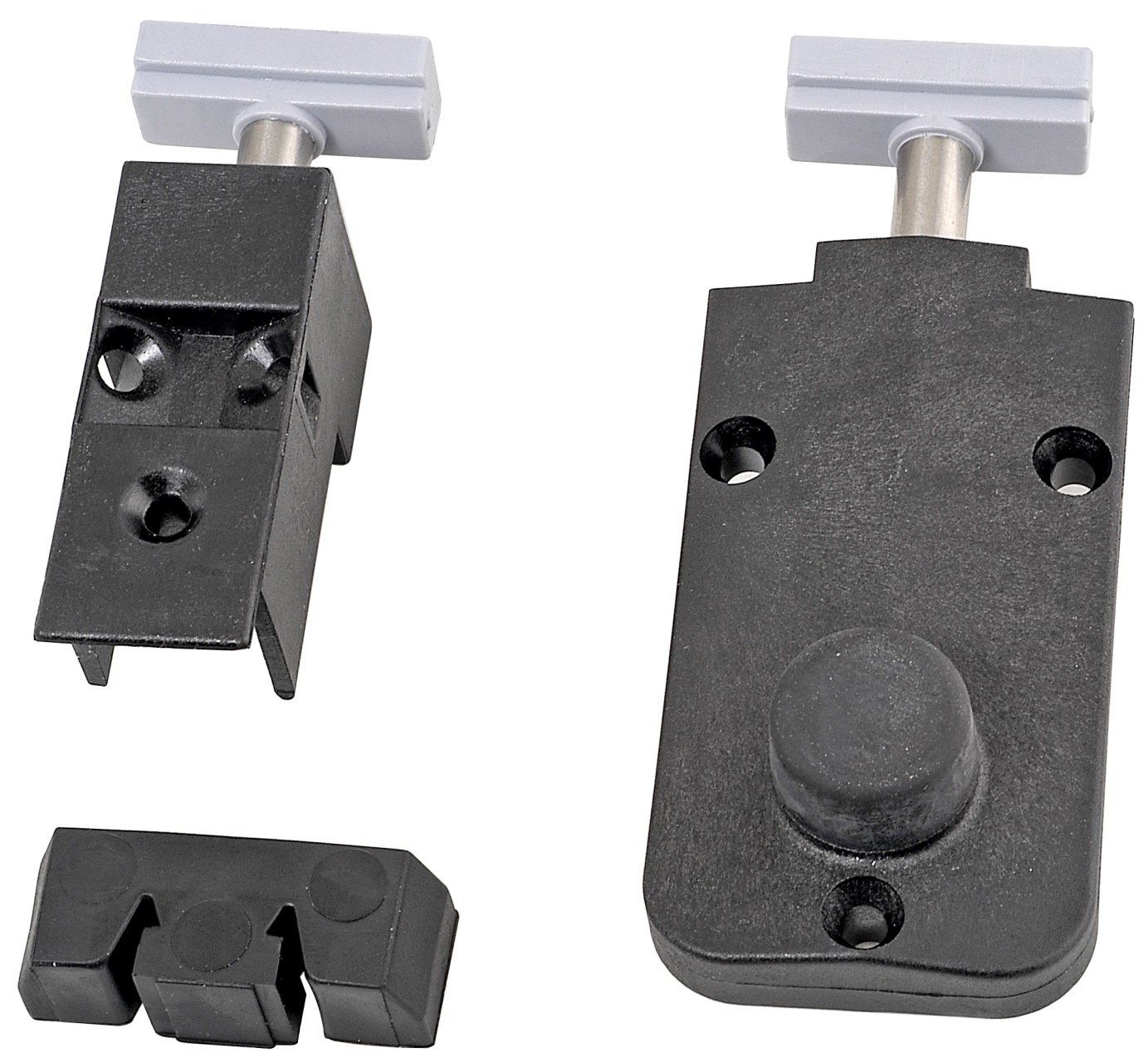 AGB - Kit Tappo ALZANTE CLASSIC superiore confezione accessori guida per alzante scorrevole - col. NERO - BLACK POWERAGE - note SCHEMA A/C