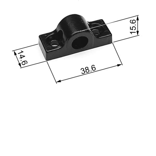 AGB -  Spagnoletta ABACO solo passante - mat. ZAMA - col. NERO - BLACK POWERAGE - dimensioni STANDARD