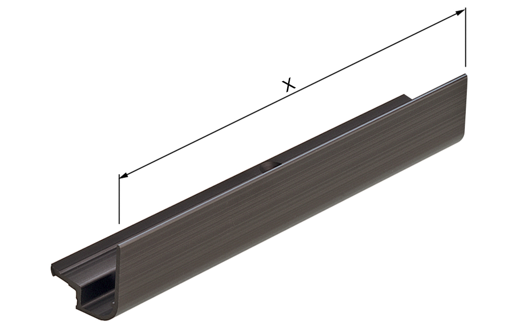 AGB -  Profilo GALILEO di copertura articolazioni - mat. ALLUMINIO - col. BIANCO - gruppo 01 - dimensioni 975 - hb 720 - 1035