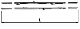 AGB -  Kit GALILEO collegamento orizzontale complanare - gruppo 00 - dimensioni 415 - lbb 720 - 1035