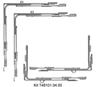 AGB - Kit Movimento TOUR angolare ferramenta bilico sui 3 lati - hbb 600 - 800