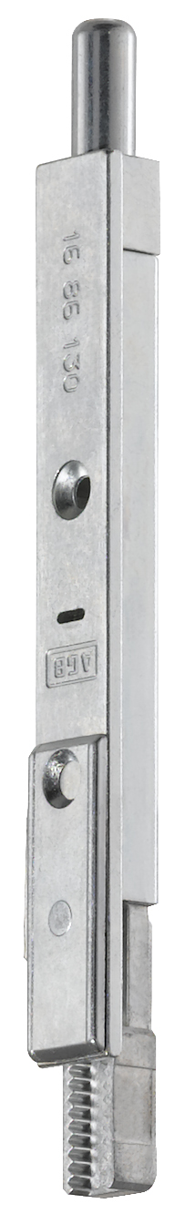 AGB -  Terminale SICURTOP POSEIDON inferiore con finale tondo per serratura multipunto - hbb 130 - front. 16