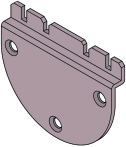 KOBLENZ -  Pattino SYSTEM 0100 superiore - note PATTINO SUPERIORE DI GUIDA SFUSO 0100/8