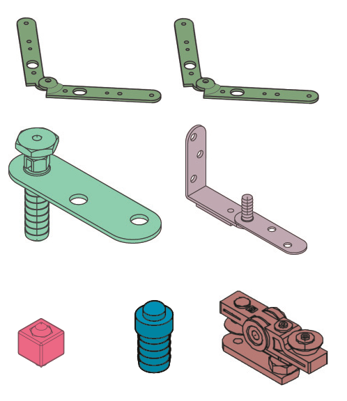 KOBLENZ -  Kit SYSTEM 0200 accessori sistema per porte pieghevoli a libro - a: ART. 0700/17 CERNIERA CENTRALE SUPERIORE/ INFERIORE PZ. 2 - b: ART. 0200/57 CERNIERA LATERALE SUP. PZ. 1 - c: ART. 0200/58 CERNIERA LATERALE INF. PZ. 1 - d: ART. 0200/59 BATTUT