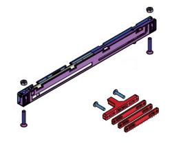 KOBLENZ -  Kit SYSTEM 0860 abs per sistema scorrevole - a: ART. 0860 8 - b: ART. 0860 2