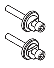 KOBLENZ -  Kit SYSTEM EXTERUS VETRO accessori di fissaggio orizzontale a parete - note 4 FORI - MAX 1,53 M