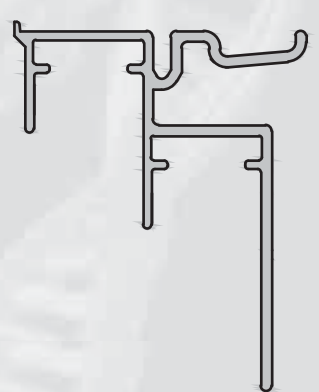 KOBLENZ -  Binario SYSTEM 9400 di scorrimento guida inferiore - col. ANODIZZATO - lunghezza 3000