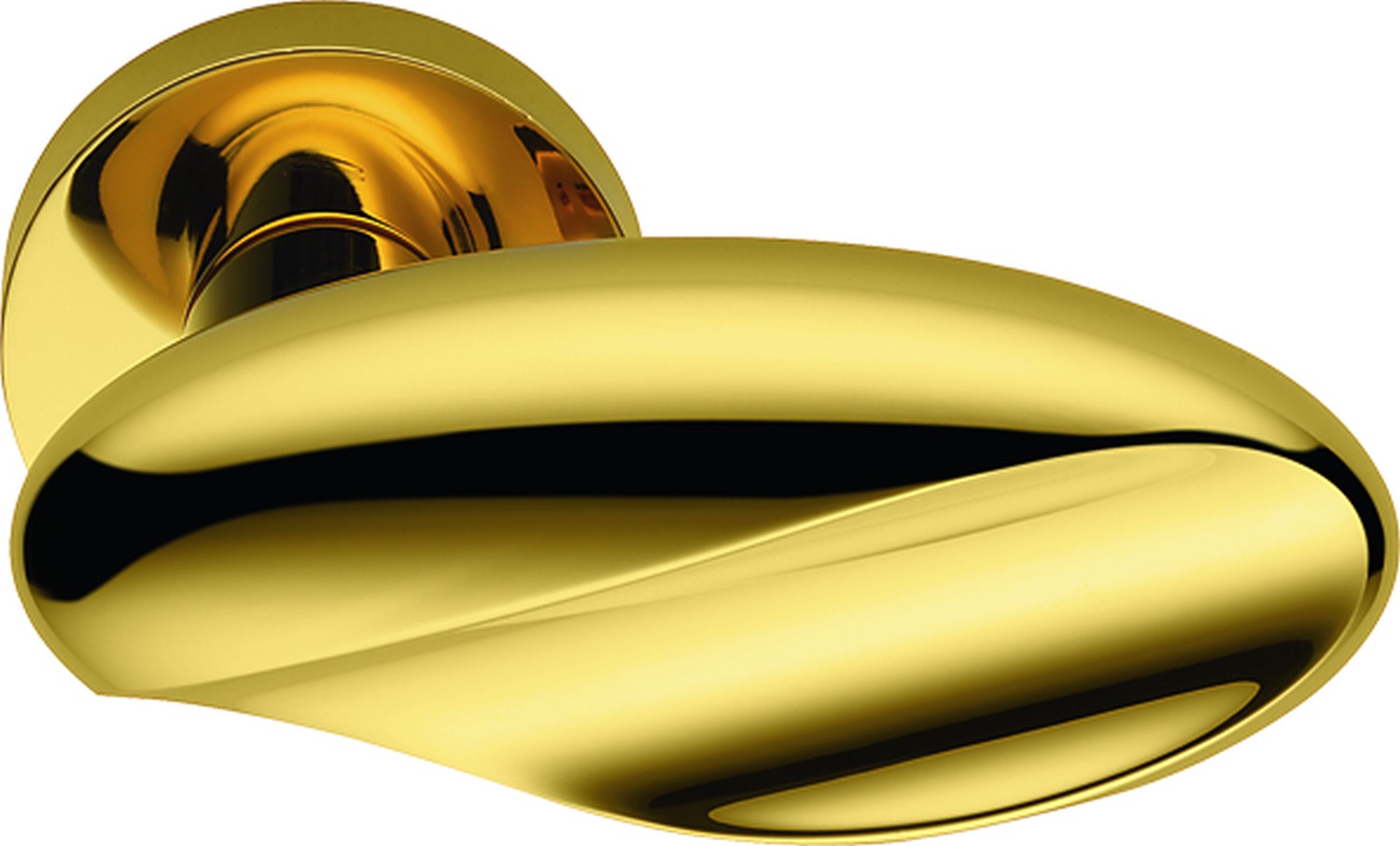 COLOMBO DESIGN -  Pomolo MOON ovale con quadro rosette e bocchette tonde foro patent - mat. OTTONE - col. HPS ZIRCONIUM GOLD - dim. Ø50
