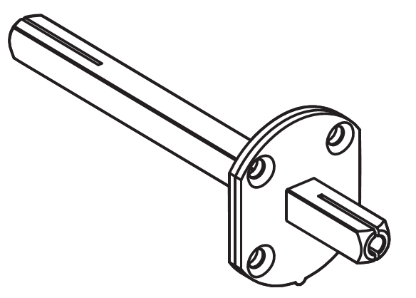 COLOMBO DESIGN -  Quadro DUMMY q 8 fisso esterno girevole interno - sez. □ 8 - l.t 110 - note PER ROSETTA Ø 45 - 50