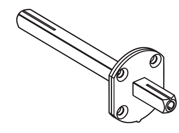 COLOMBO DESIGN -  Quadro DUMMY q 8 fisso esterno girevole interno - sez. □ 8 - l.t 90 - note PER ROSETTA Ø 45 - 50