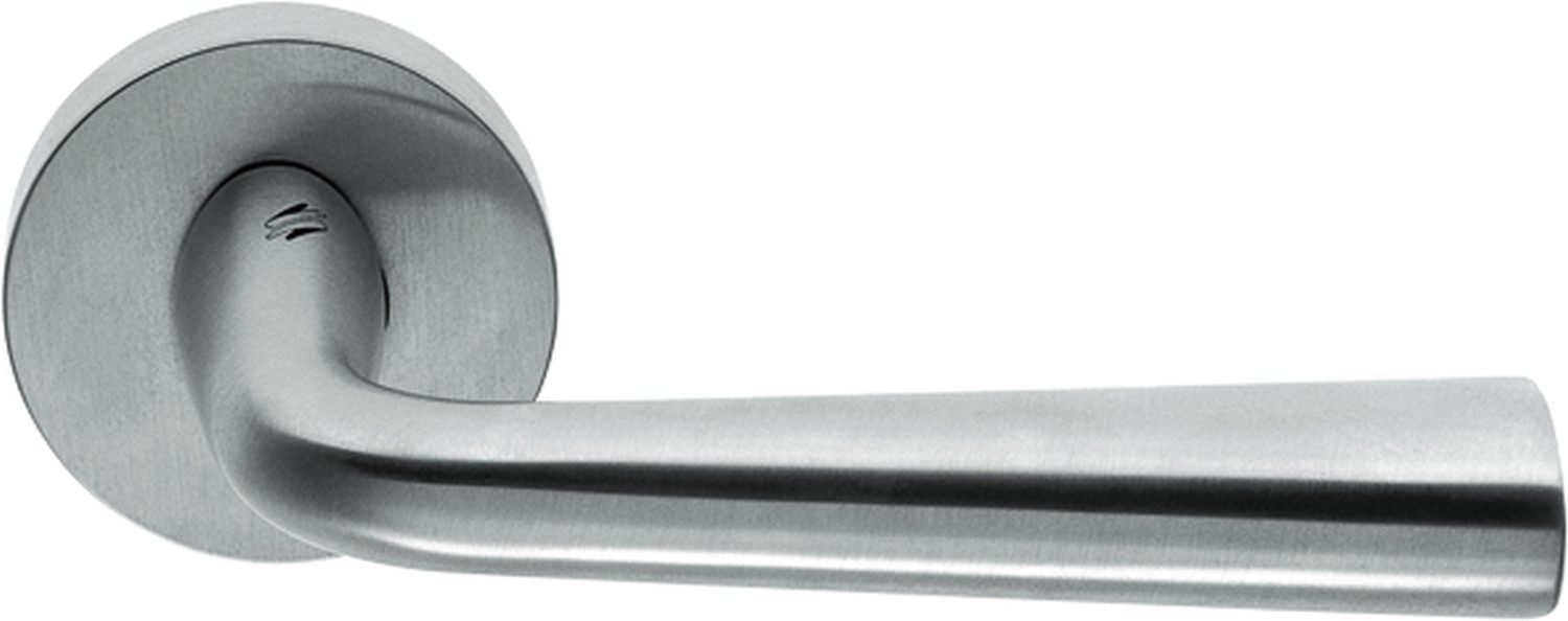 COLOMBO DESIGN -  Maniglia TENDER coppia con rosette e bocchette tonde foro patent - mat. OTTONE - col. OROPLUS