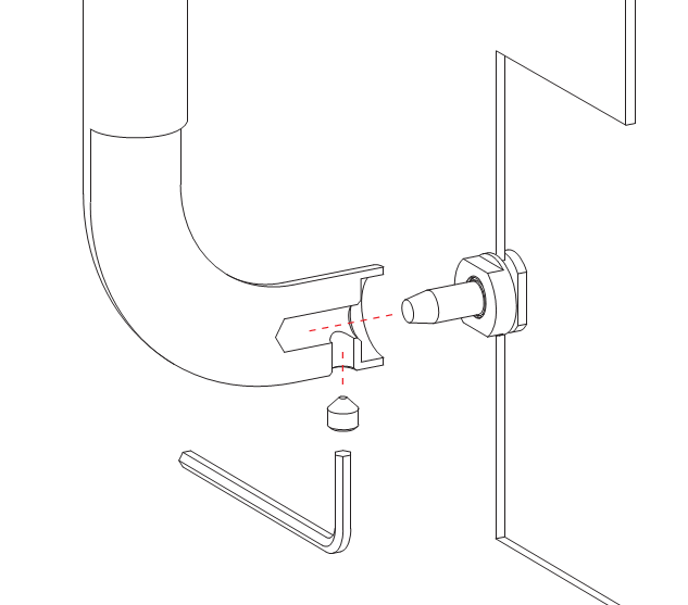 COLOMBO DESIGN -  Kit Di Fissaggio KIT per maniglione - note PER MANIGLIONI SENZA ROSETTE - dimensioni NON PASSANTE