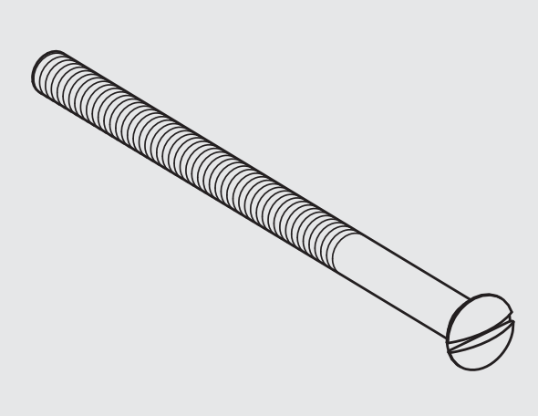 COLOMBO DESIGN -  Vite testa bombata liscia per fissaggio maniglione hs - ø mm 6 - l. tot 100