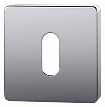 REGUITTI - Coppia Bocchetta quadra foro patent - mat. INOX AISI 304 - col. 5S - INOX SATINATO