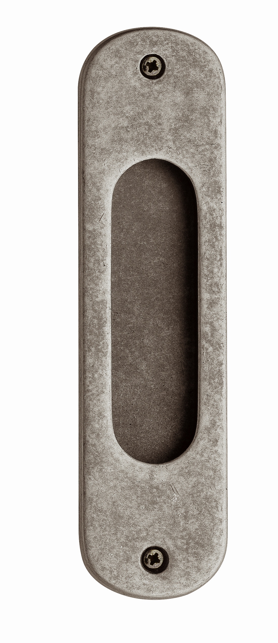 REGUITTI -  Maniglia Da Incasso ART. 520 ovale cieca - mat. OTTONE - col. 1M OTTONE RUSTICO
