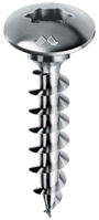 MUSTAD -  Vite PANELVIT® FC testa fungo collare torx autoforante fissaggio bandelle - col. CHROMITING® - ø mm 6,0 - l. tot 30