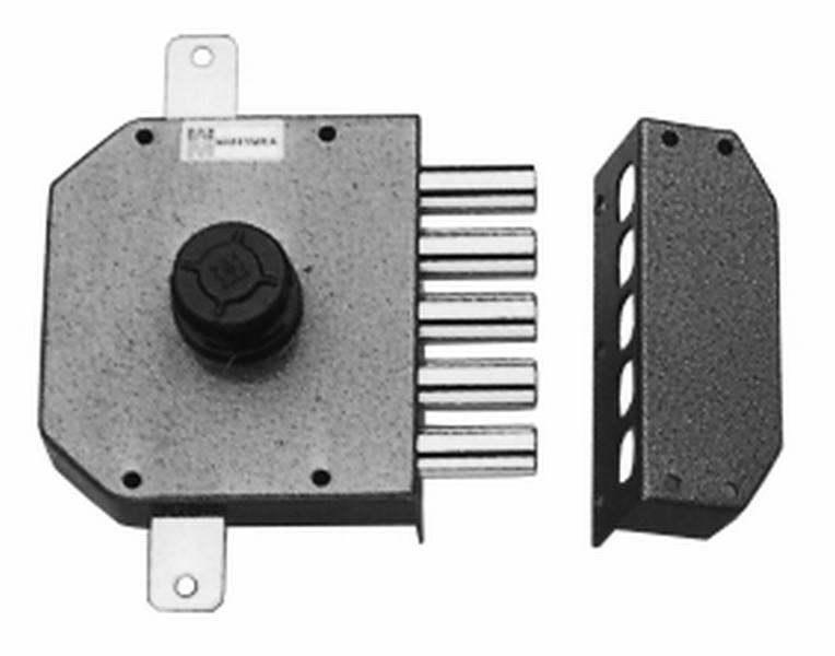 MOTTURA -  Serratura Multipunto SERIE 30.621 ad applicare con cilindro a pompa con pomolo autobloccante catenaccio e chiusura sopra e sotto - entrata DX - 50 - frontale Ø 34 X 50