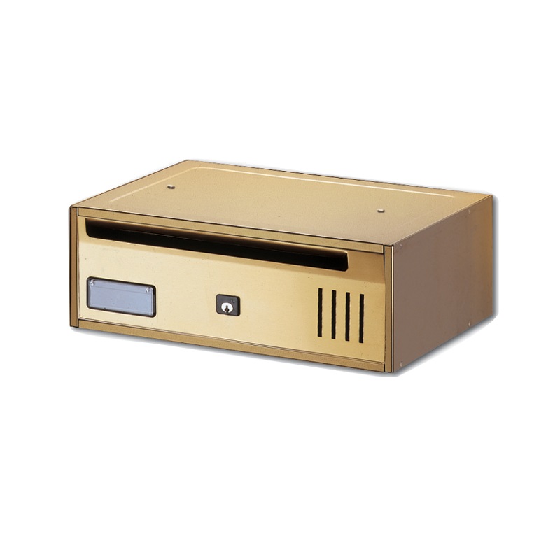 ALUBOX -  Cassetta Postale MODULAR sportello per installazioni interno/esterno protetto - mat. ALLUMINIO - col. BRONZO - info SOLO FRONTALE