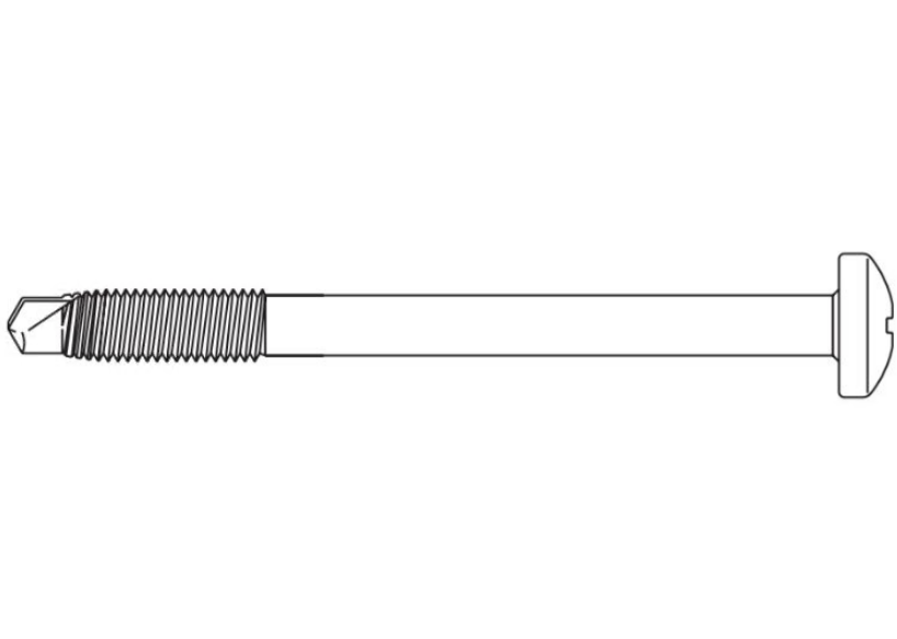 SFS INTEC -  Vite EIS testa bombata torx filetto parziale autofilettante fissaggio ferramenta persiane e serramenti - col. ZINCATO GSS - ø mm 4,8 - l. tot 55 - utilizzo VITE EIS 4,8X55 PER SERRAMENTO IN PVC - TX 25 -  FILETTO PARZIALE RINFORZATO