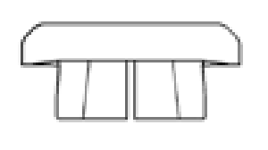 SFS INTEC -  Cappuccio copriforo - col. BIANCO - dimensioni 10 X 3