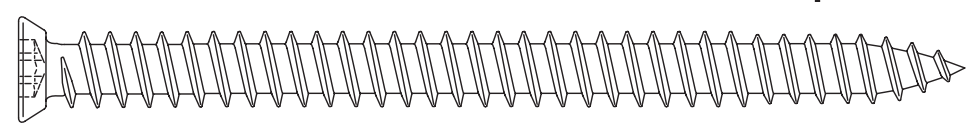 SFS INTEC -  Vite FB testa svasata piana torx turbovite - col. ZINCATO - ø mm 7,5 - l. tot 62 - utilizzo POSA SERRAMENTI