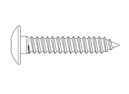 SFS INTEC -  Vite SPTB testa bombata torx tamper autofilettante fissaggio ferramenta persiane e serramenti - col. NERO DUROCOAT DT - ø mm 5,5 - l. tot 40 - l. utile 35