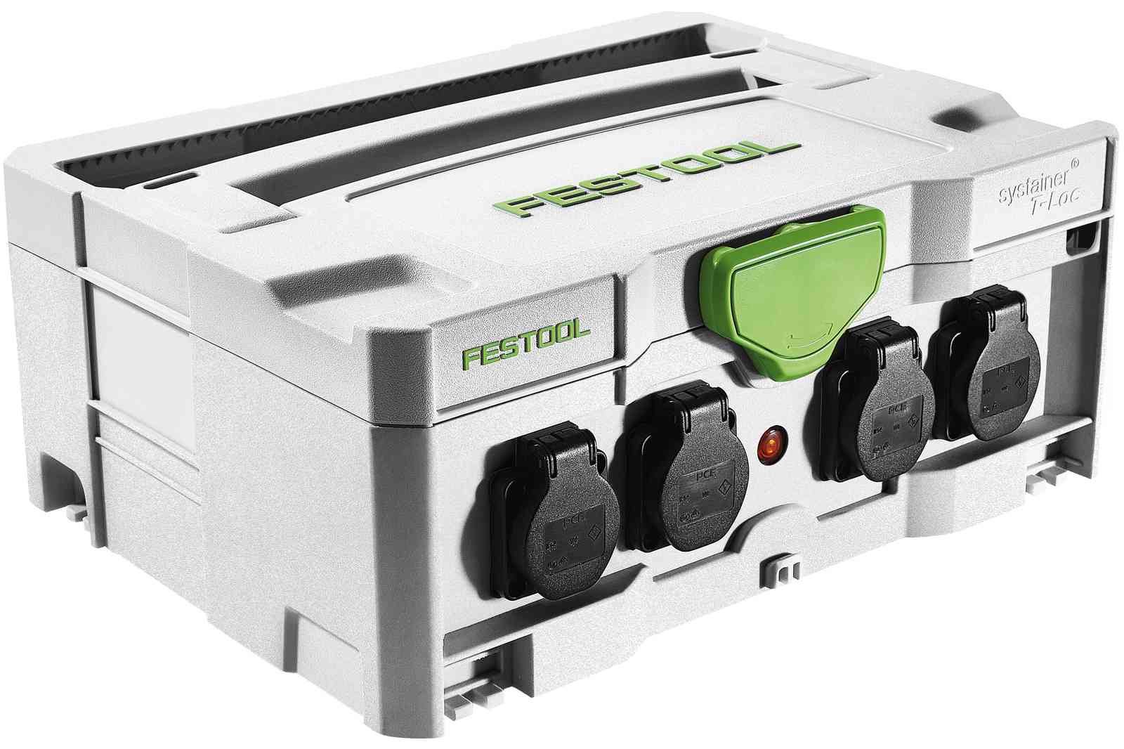 FESTOOL -  Systainer impilabile porta attrezzatura con prese elettriche - dimensioni 396 X 296 X 157,5 - note 5 PRESE (4+1) - info SYS - PH IT/ES