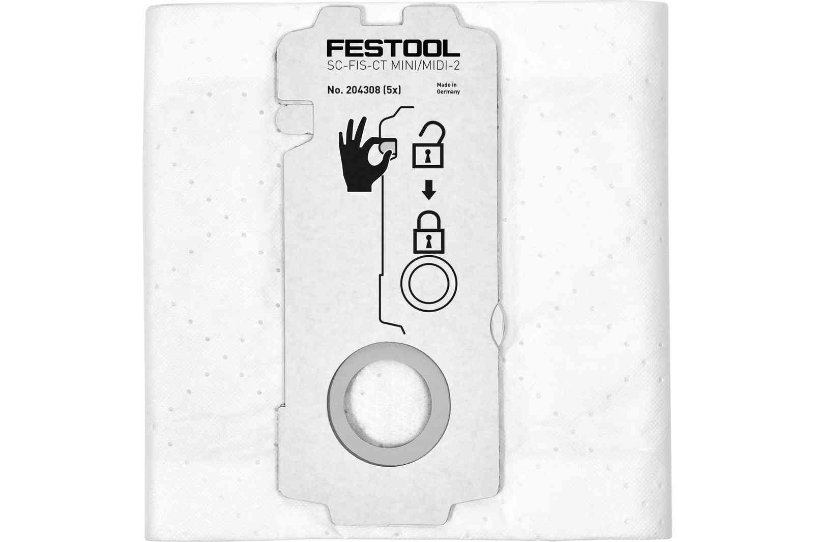 FESTOOL -  Sacchetto carta filtro - note SACCHETTO FILTRO SELFCLEAN SC-FIS-CT MINI/MIDI-2/5/CT15 - info PER CT MINI, CT MINI I, CT MIDI E CT MIDI I - CTC MINI/MIDI E CT 15