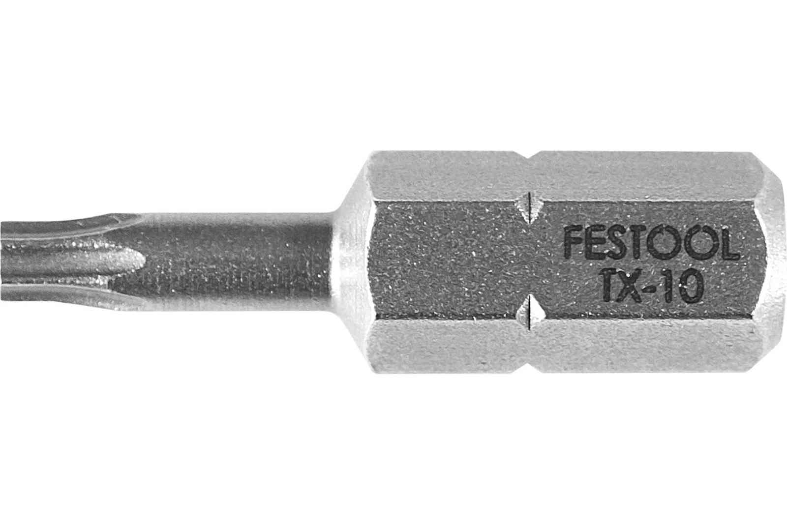 FESTOOL -  Inserto TX torx attacco esagonale 1/4 - misura/forma 25 X TX30 - note 10 PEZZI TX30