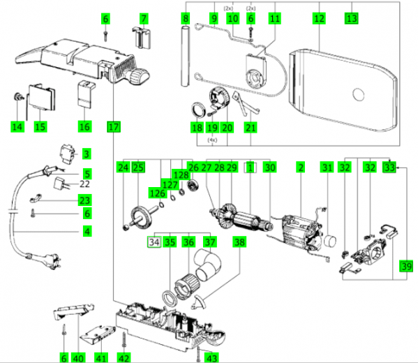 FESTOOL -  Elettronica BS 75 E ricambi - note  EX 490829 - 491154