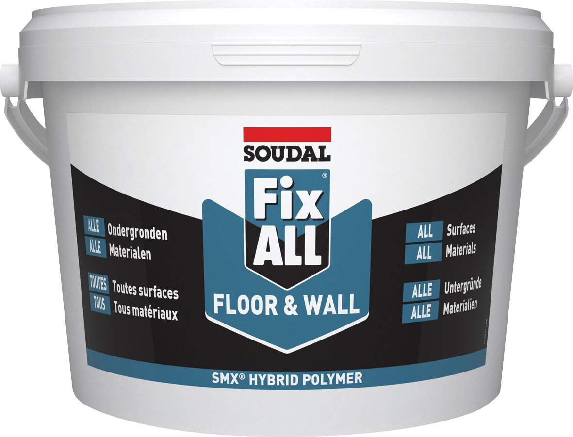 SOUDAL -  Sigillante FIX ALL CRYSTAL adesivo ms polymer incollaggio e sigillatura - col. CRYSTAL - q.ta 4 KG