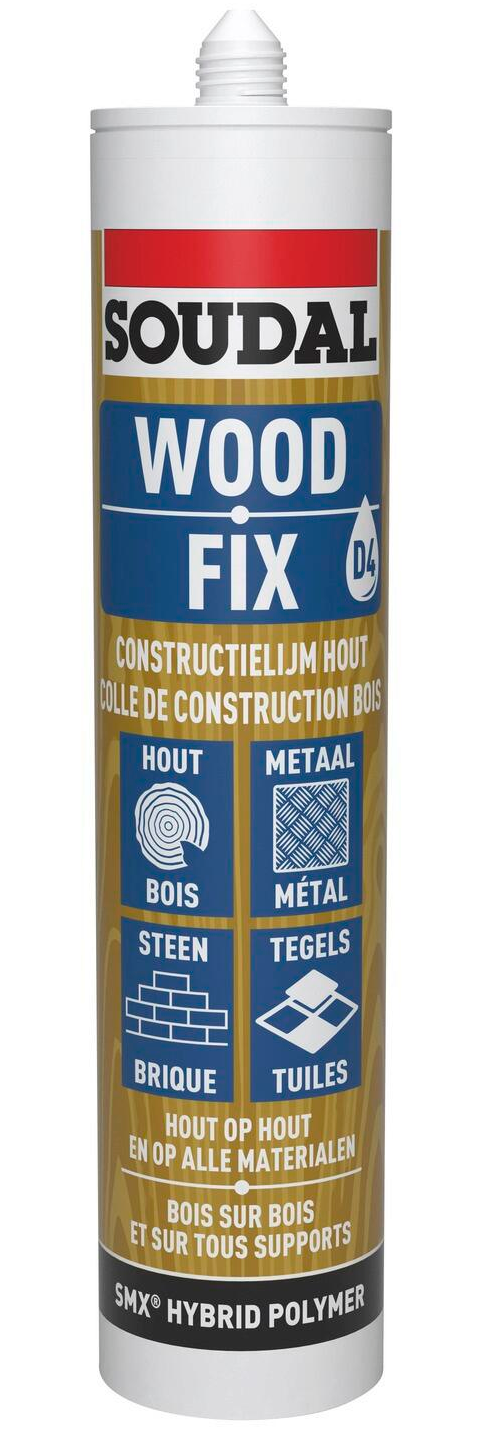 SOUDAL -  Sigillante WOOD FIX HD adesivo ms polymer incollaggio e sigillatura - col. TRASPARENTE - q.ta 290 ML