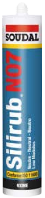 SOUDAL -  Sigillante SILIRUB N07 silicone neutro ossimico per serramenti - col. BIANCO - q.ta 310 ML