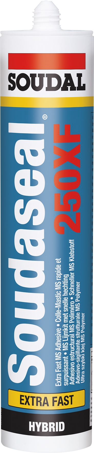 SOUDAL -  Sigillante SOUDASEAL 250 XF adesivo ms polymer incolla e sigilla - elastico e verniciabile - col. BIANCO - q.ta 290 ML