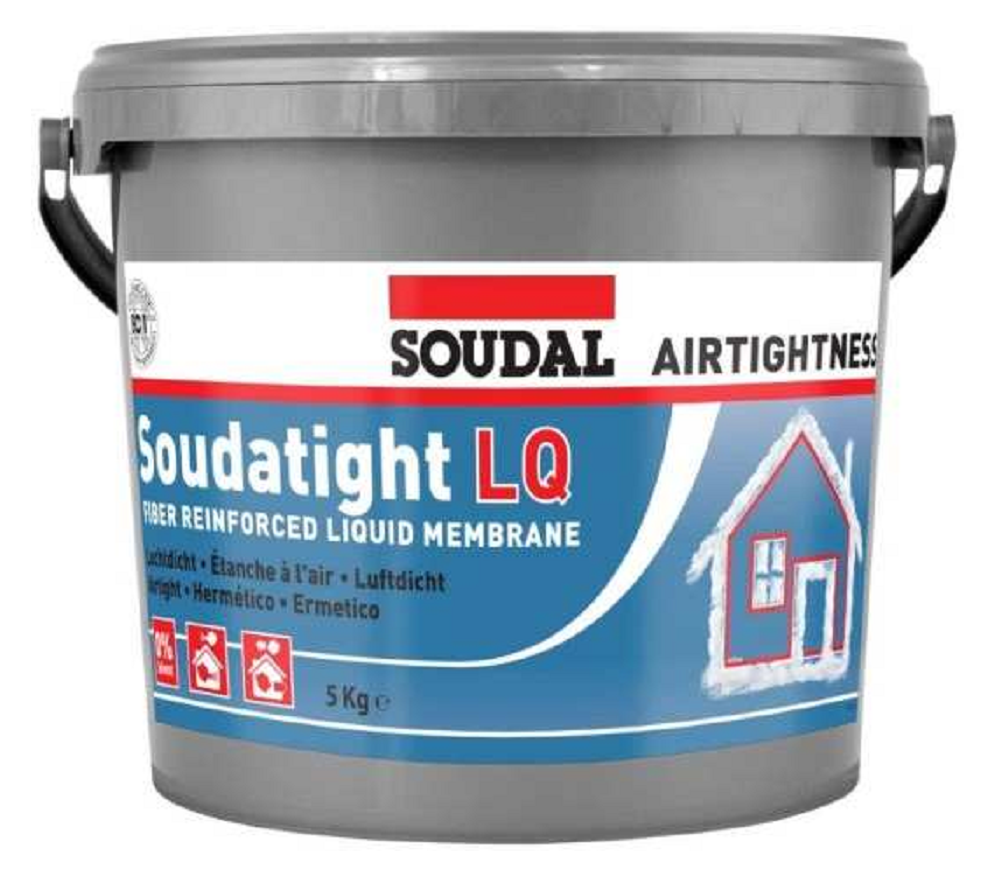 SOUDAL -  Sigillante SOUDATIGHT LQ membrana isolante barriera vapore e chiusura all'aria - col. BIANCO - q.ta 5 KG