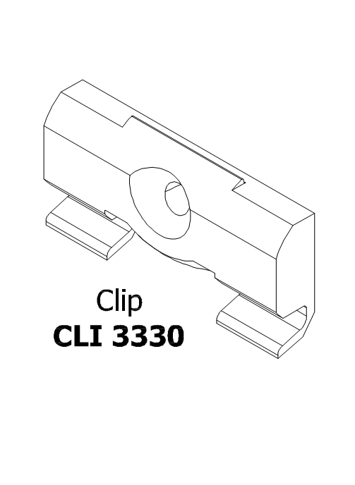 ROVERPLASTIK -  Gocciolatoio CLIP clip fissaggio a clip - note CLIP 3330