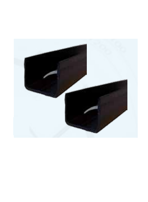 ROVERPLASTIK -  Isolante RENOVA barra flexoterm per coibentazione cassonetti - mat. POLISTIRENE - col. NERO - dimensioni 10 - note 3 M