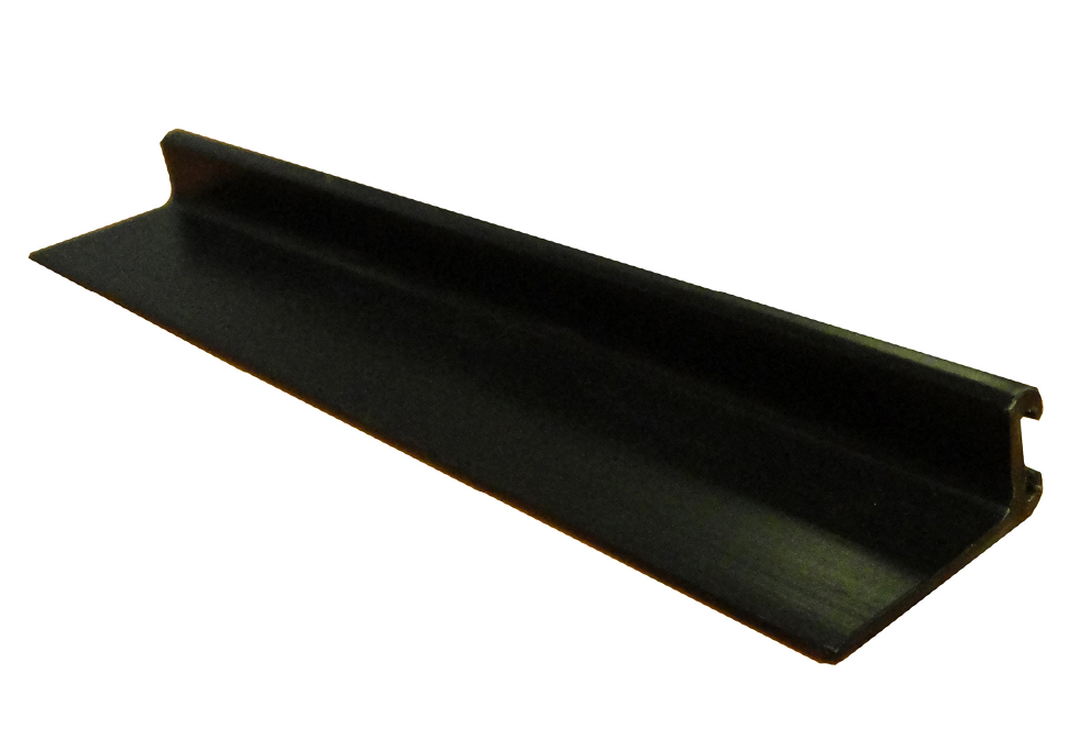 ROVERPLASTIK -  Isolante RENOVA barra porta spazzolino - mat. PVC - col. NERO
