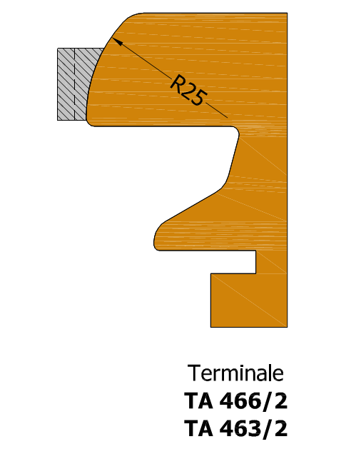 ROVERPLASTIK -  Tappo TERMINALI ANTA terminale per gocciolatoio - col. BIANCO - note TA466/2
