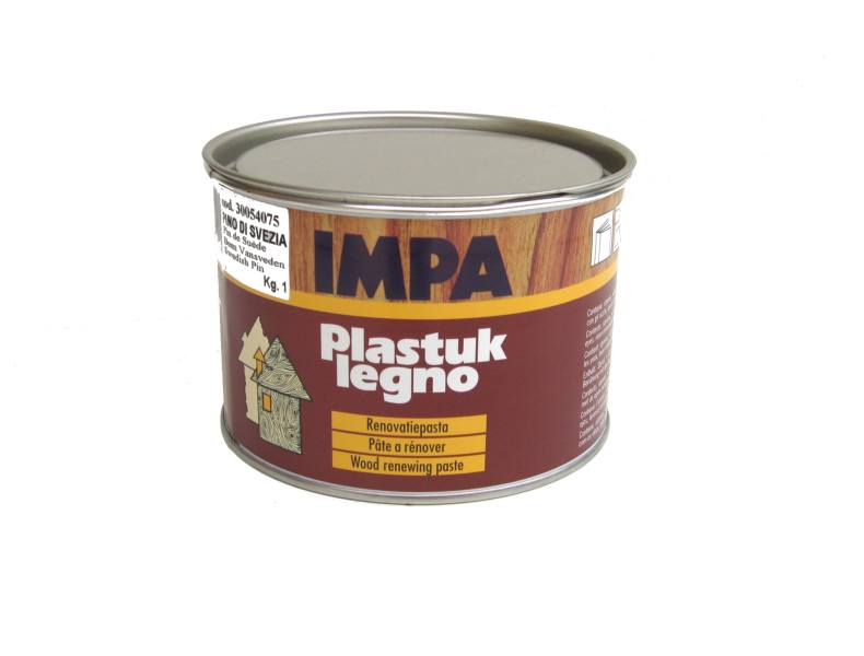 IMPA -  Stucco PLASTUK poliestere in pasta di legno per uso manuale - col. MOGANO - q.ta 1,03 KG